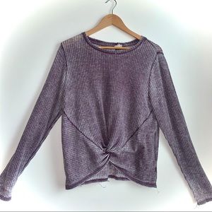Top Craft - Long Sleeve shirt with knot in front
